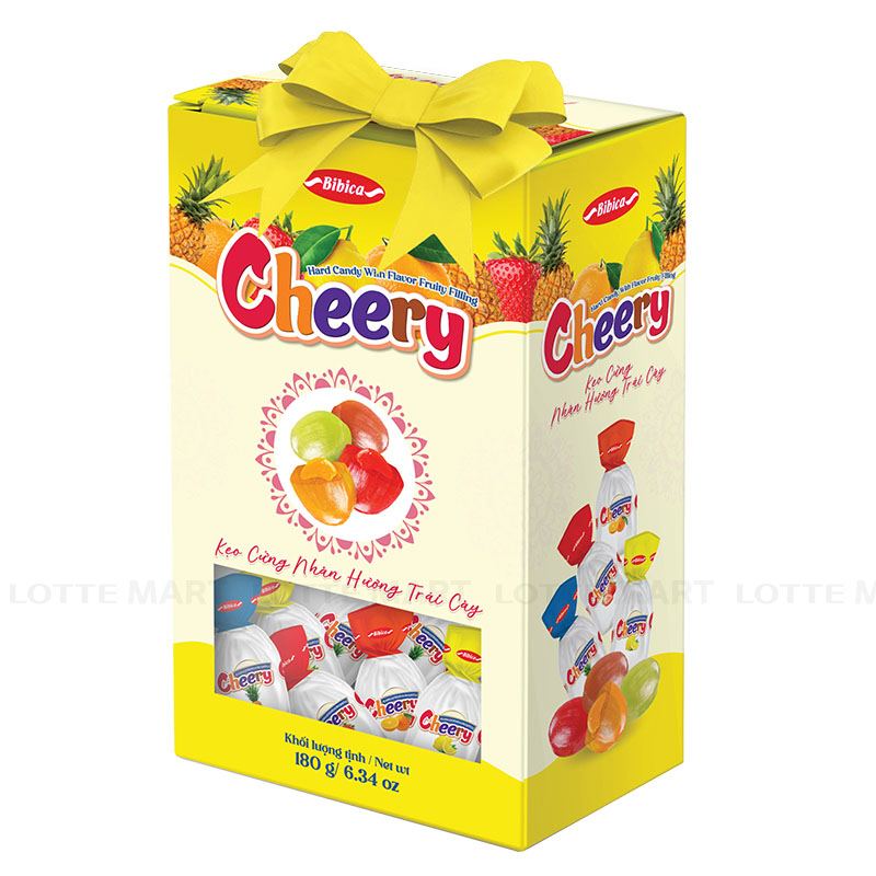 Bibica Cheery 과일 맛 하드 캔디 (색상 랜덤 발송) 180G 3