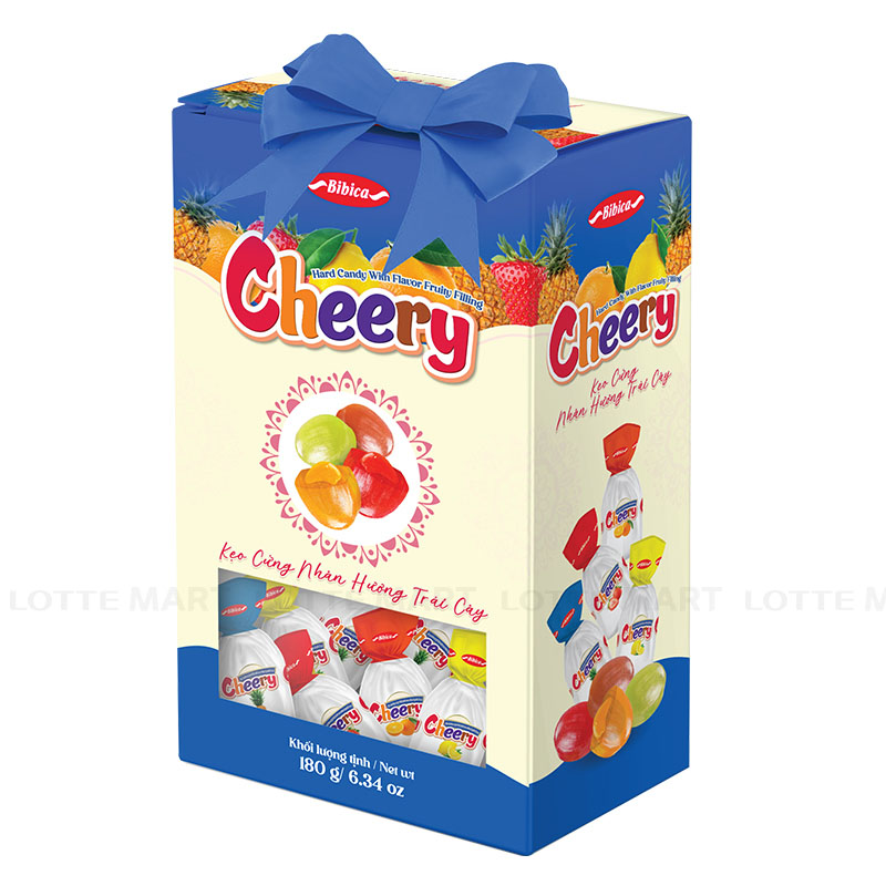 Bibica Cheery 과일 맛 하드 캔디 (색상 랜덤 발송) 180G 4