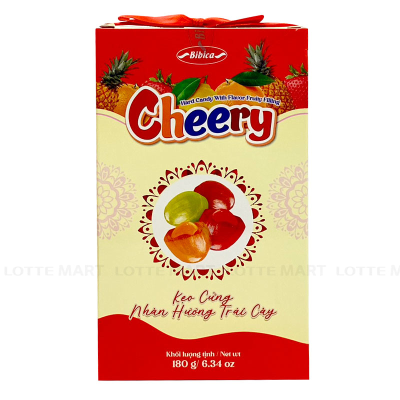 Bibica Cheery 과일 맛 하드 캔디 (색상 랜덤 발송) 180G 5
