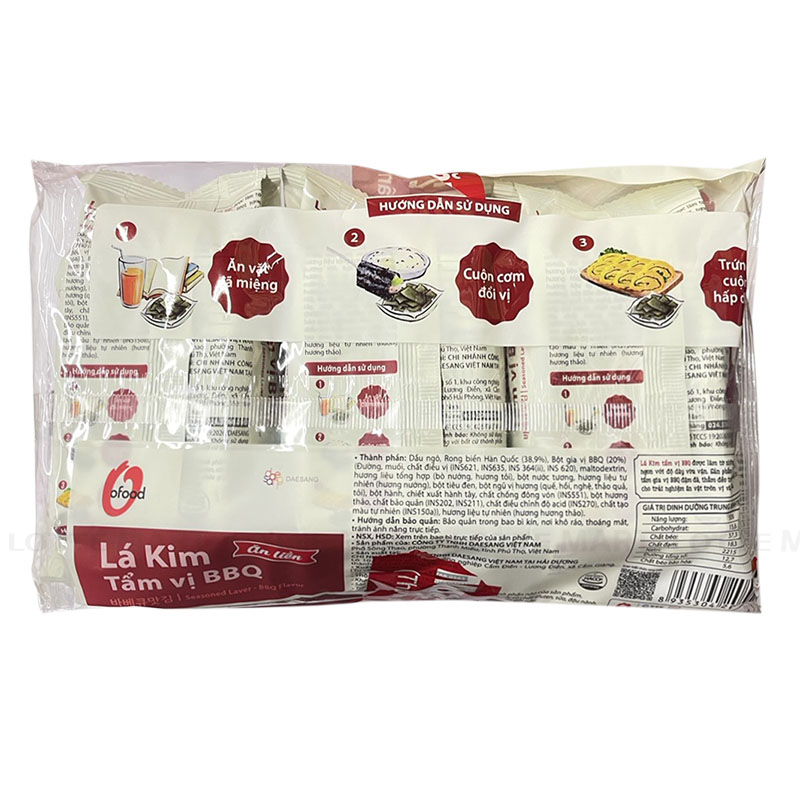 LA KIM TAM VI BBQ OFOOD 5G*3 2