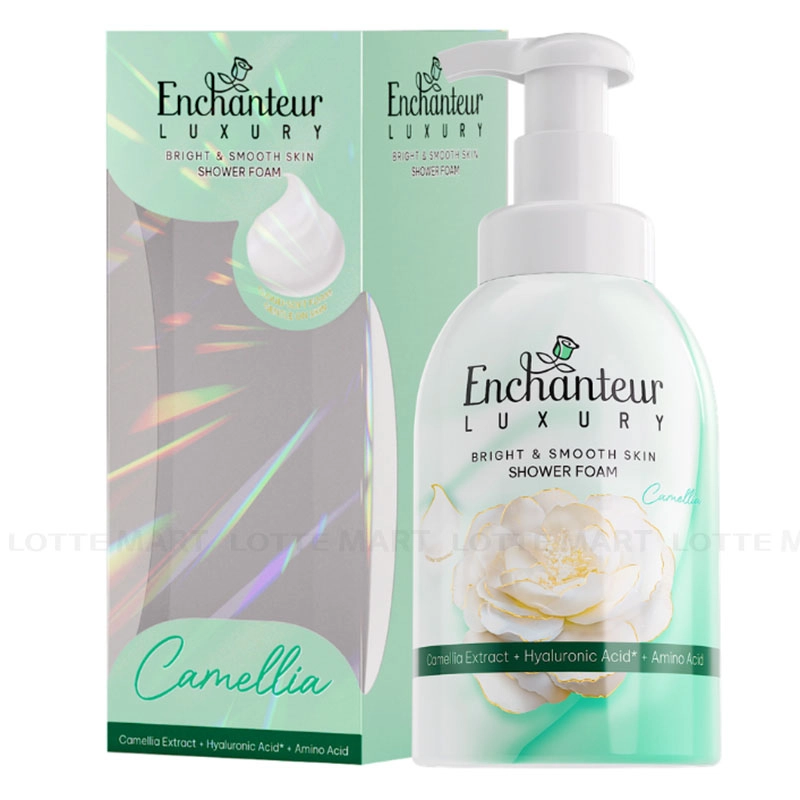 Enchanteur Luxury 카멜리아 향 부드럽고 밝은 피부 거품 바디워시 450ml 2