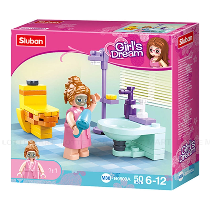 Sluban 조립 장난감 배쓰룸 M38‑B0800A (50조각) 2