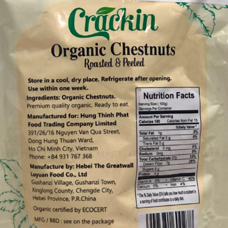 Crackin 껍질 벗긴 밤 100G 3