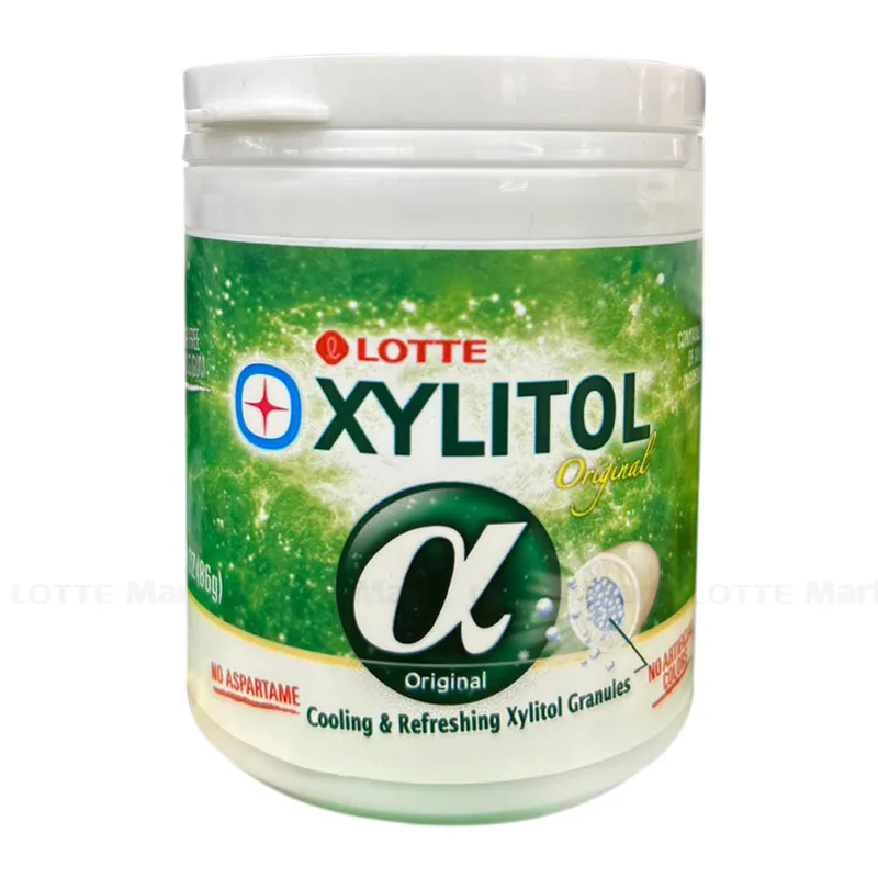 Kẹo Gum Lotte Xylitol Alpha Hũ 86g