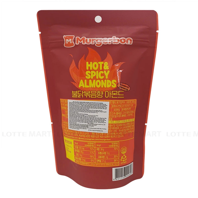 Murgerbon 불닭 매운맛 아몬드 200G 3