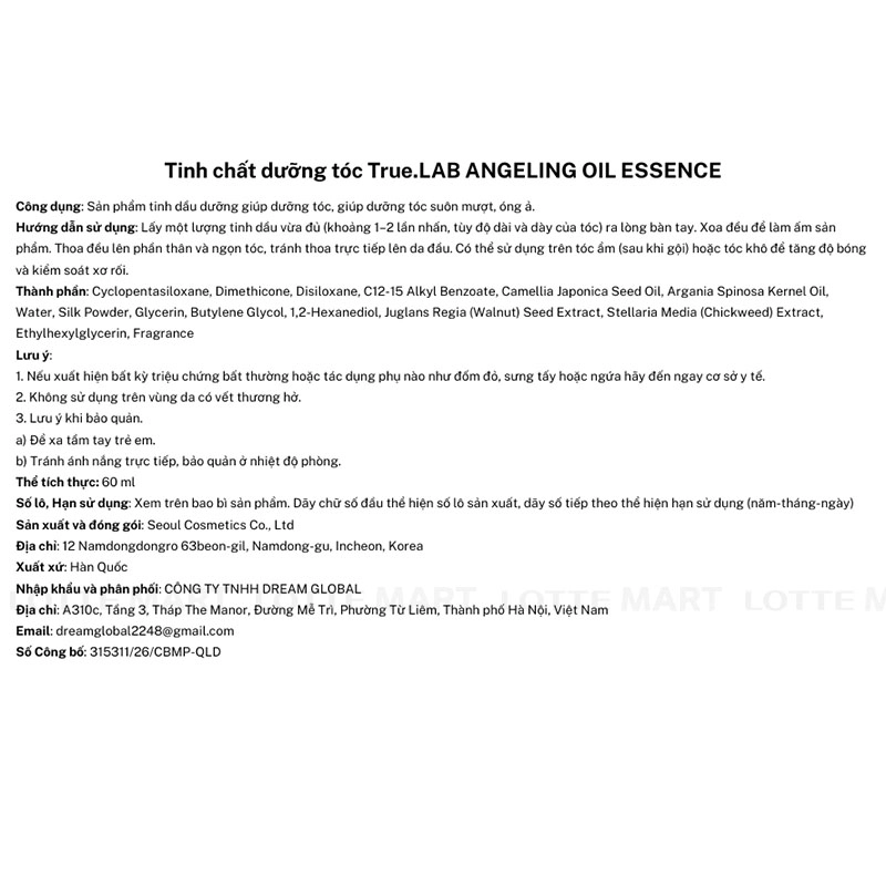 KR-XIT DUONG TOC TRUE.LAB ANGELING OIL 60 ML 4