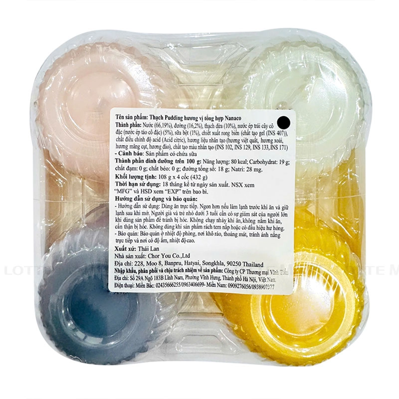 THACH NANACO VINH TIEN HUONG VI TONG HOP 108G*4 4