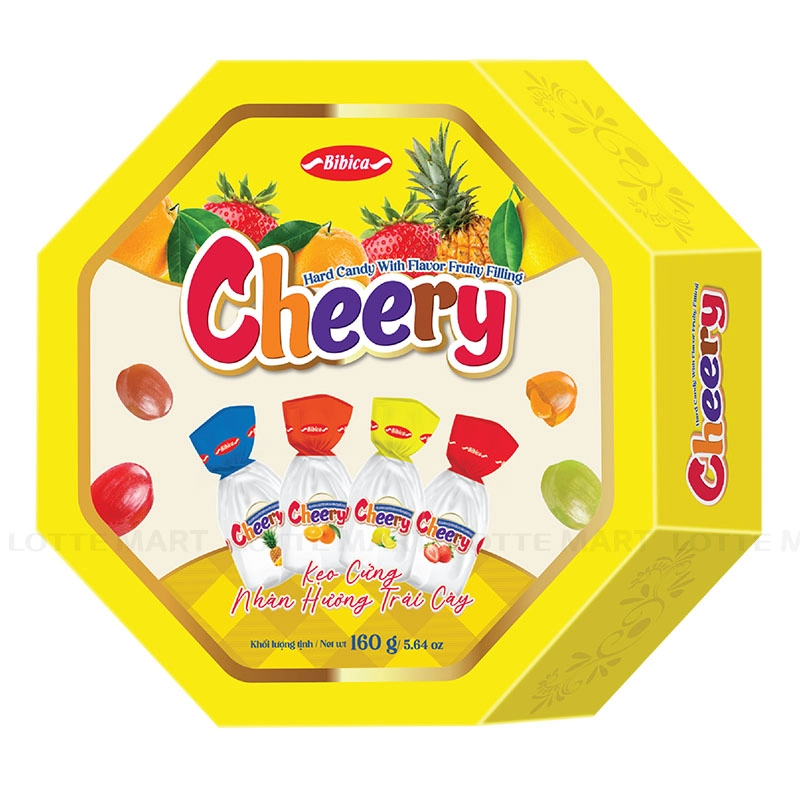 Bibica Cheery 과일 맛 하드 캔디 (무작위 색상 배송) 160G 3