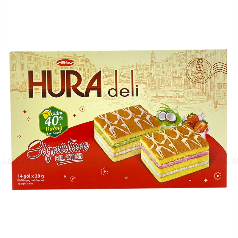 Hura Signature 혼합맛 스펀지 케이크 329G 2