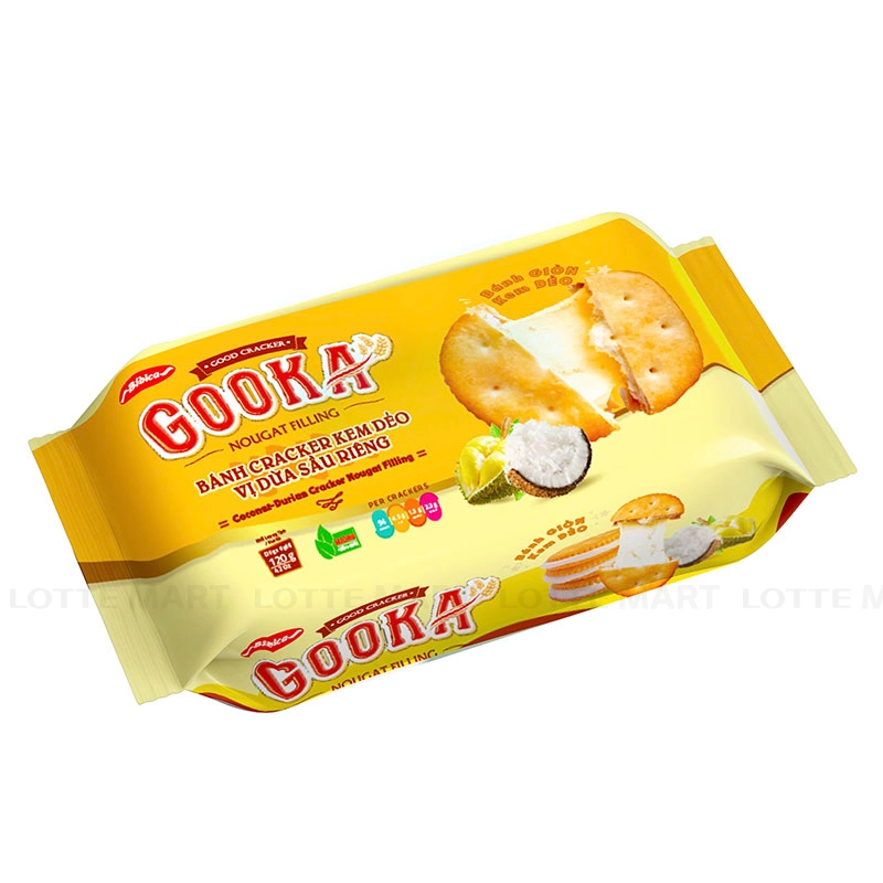 BANH QUY GOOKA KEM DEO DUA SAU RIENG 120G 2