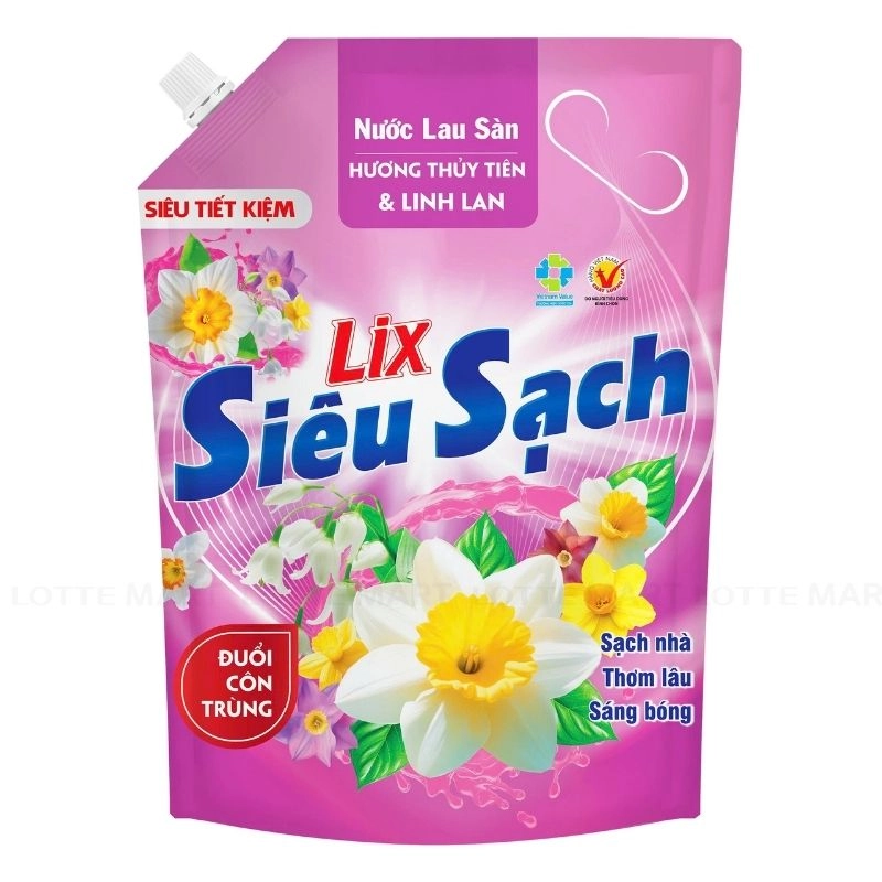 Lix 수선화와 은방울꽃 향기 바닥 세정제 3.2l 2