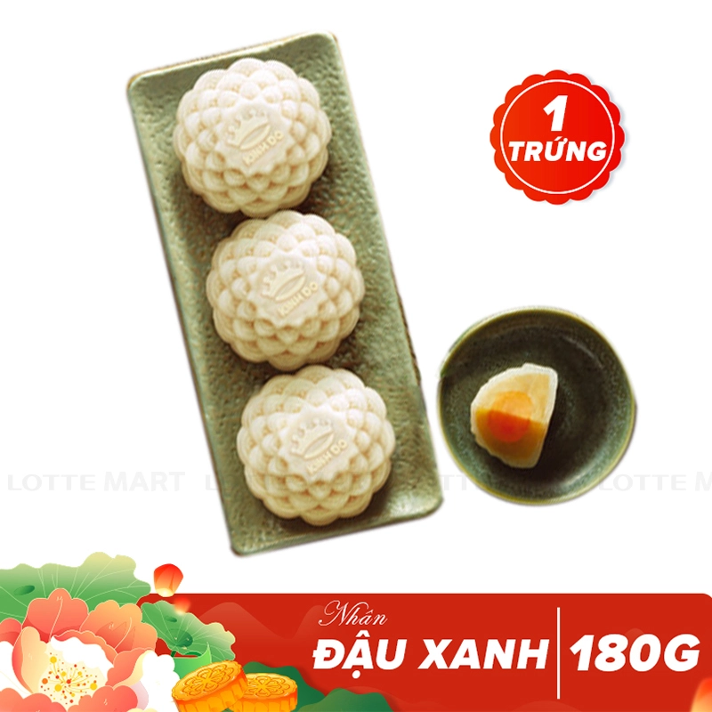 Kinh Do 녹두 계란 1개 소프트 월병 180G 3
