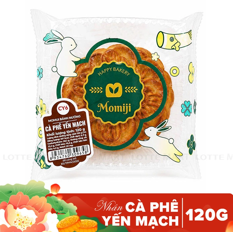 Huu Nghi Momiji 커피 오트밀 월병 120G 2