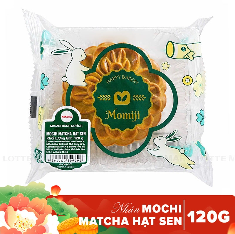 Huu Nghi Momiji Mochi 말차 연꽃씨 월병 120G 2