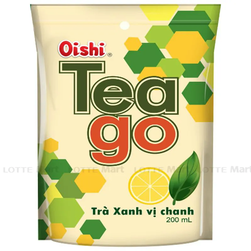 Trà xanh Teago vị chanh túi 200ml