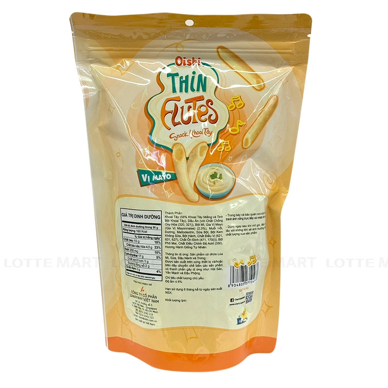 SNACK OISHI KHOAI TAY MAYO 50G 3