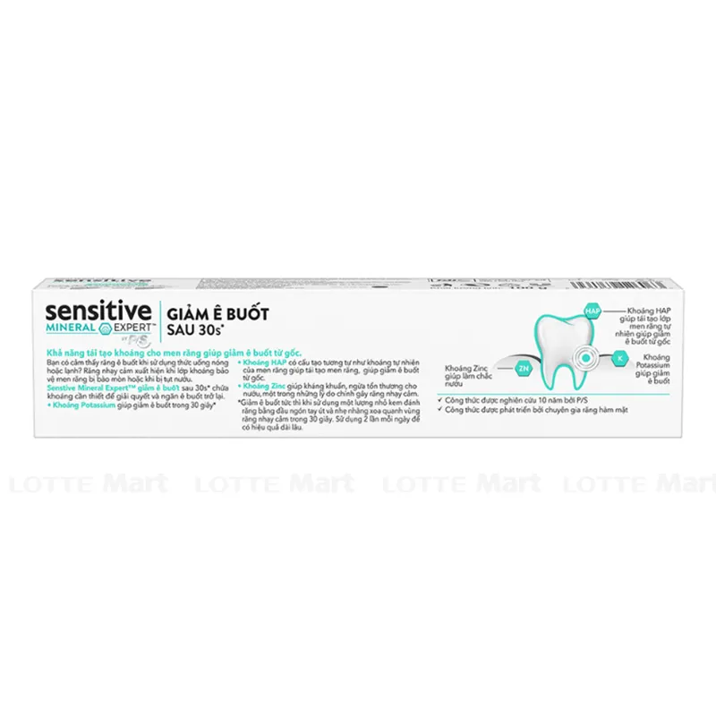 Kem Đánh Răng P/S Sensitive Giảm Ê Buốt Sau 30S 100g