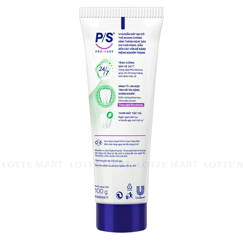 P/S Procare 프레쉬 치약 100G 4