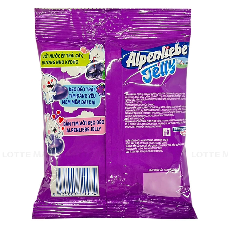 Kẹo Dẻo Alpenliebe Vị Nho Gói 91G 3