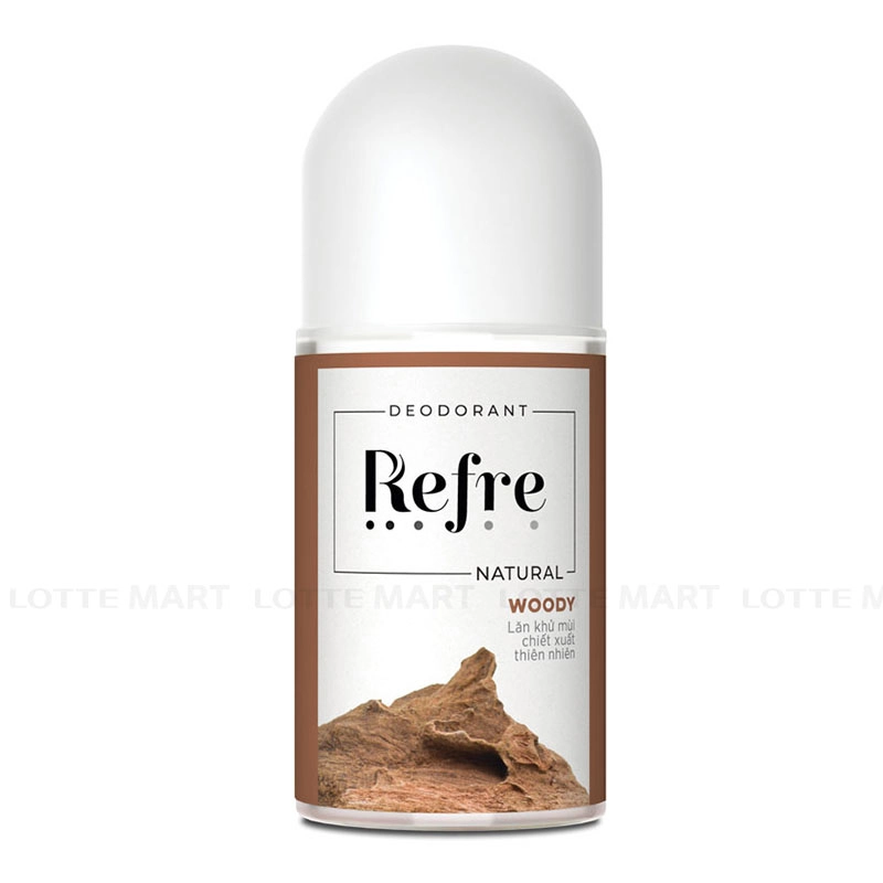 Refre 천연 우드 향 데오드란트 롤온 40ml 2