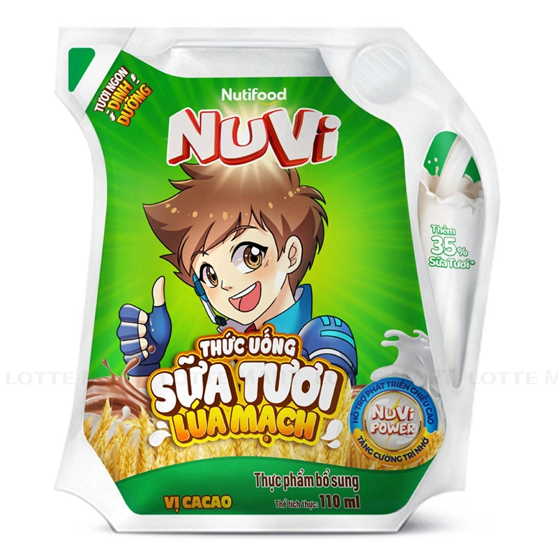 NuVi 보리우유 카카오맛 110ml 2