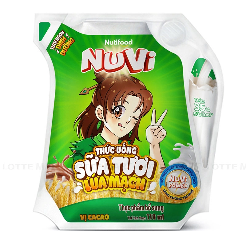 NuVi 보리우유 카카오맛 110ml 3