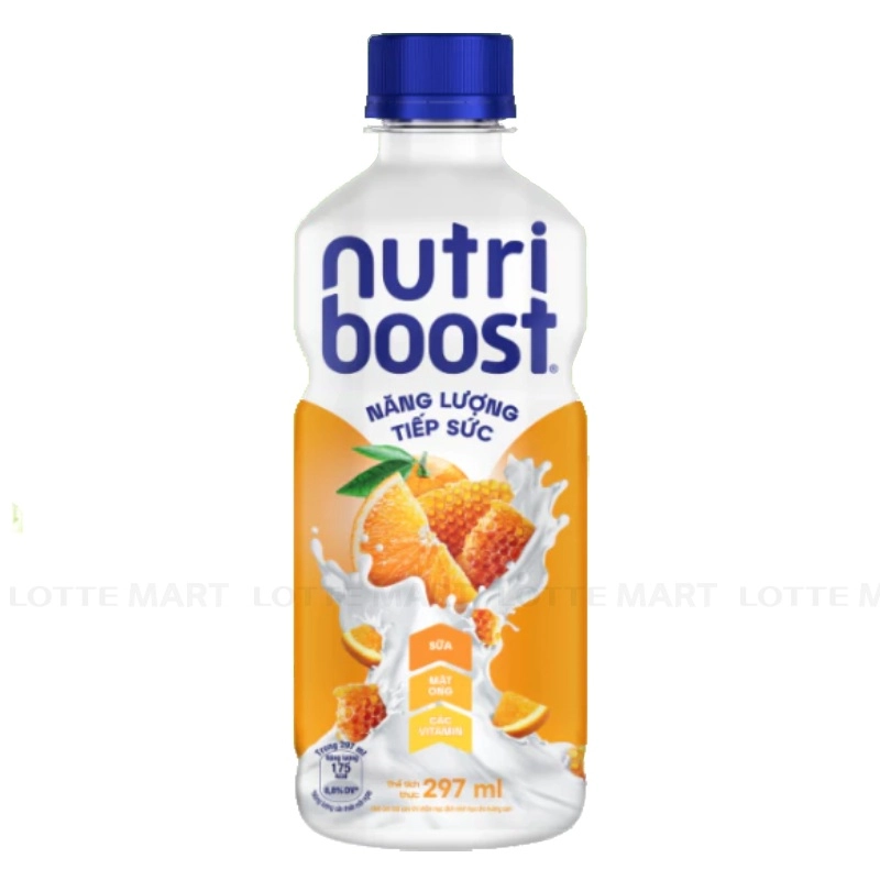 Sữa Trái Cây NutriBoost Hương Cam Mật Ong Chai 297ml