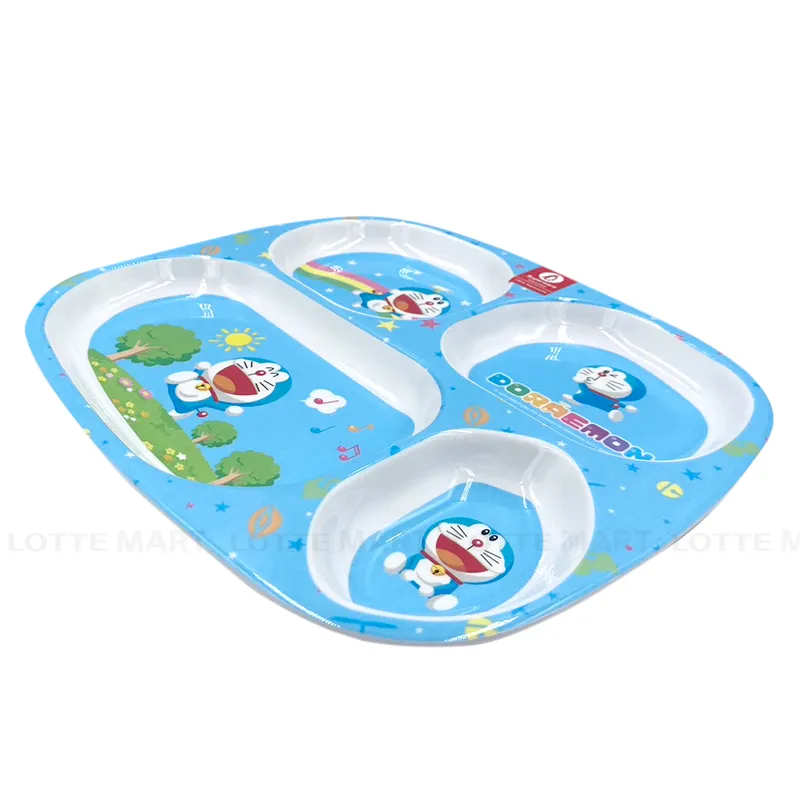 Cheerful Doraemon 4칸 접시 T382 9.5인치 3