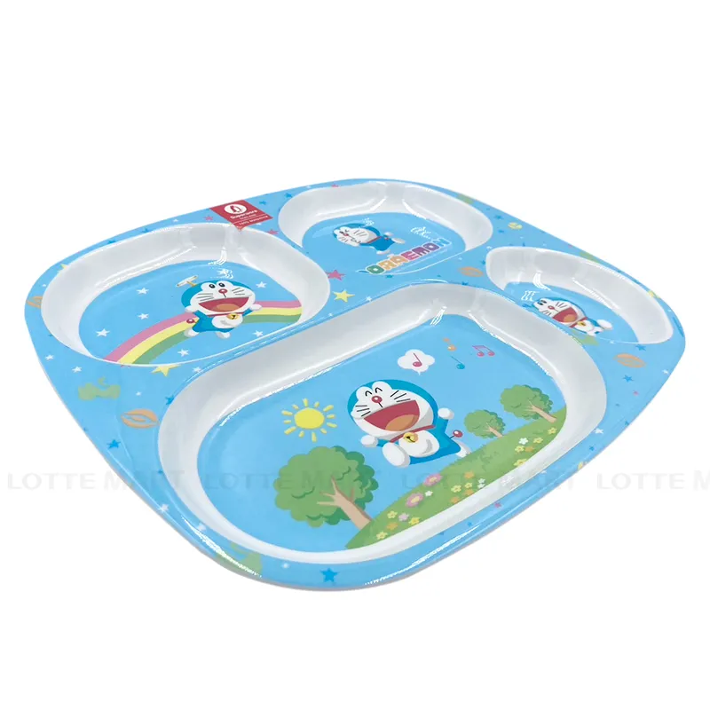 Cheerful Doraemon 4칸 접시 T382 9.5인치 6