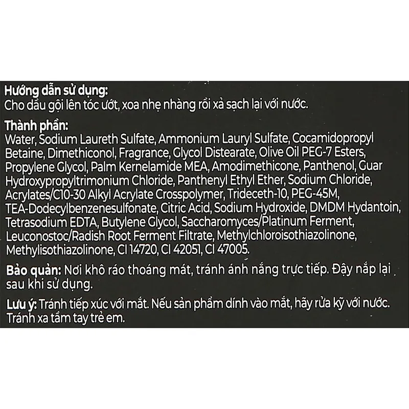 Dầu Gội Romano Nước Hoa Cao Cấp Vip Vision Chai 830g