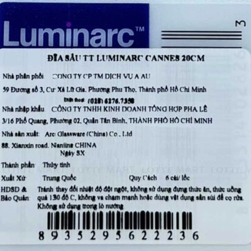 DIA SAU TT LUMINARC CANNES 20CM 4