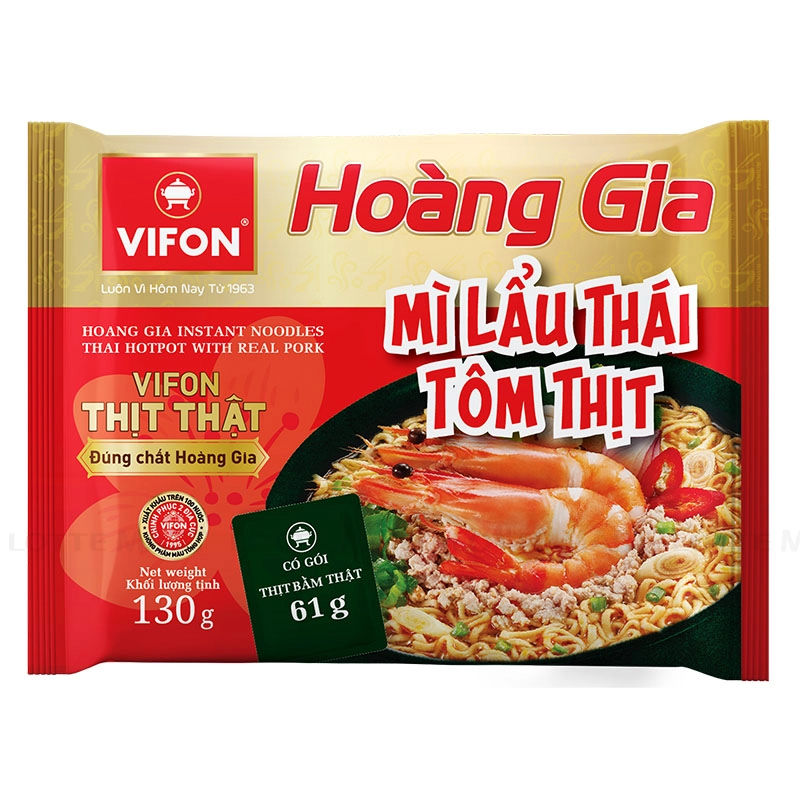VIFON Hoang Gia 태국 톰 핫팟 맛 즉석 라면 130G 2