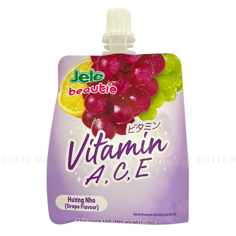 Jele 포도맛 젤리 과일음료 (비타민 A·C·E) 150G 2