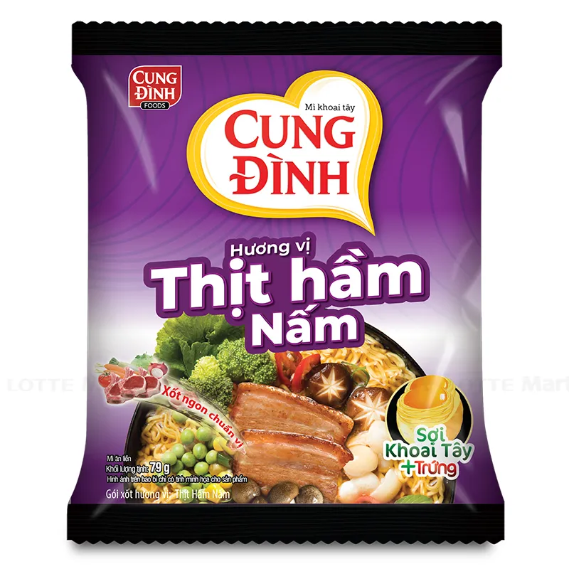 Cung Dinh 버섯과 고기맛 감자라면 79G 2