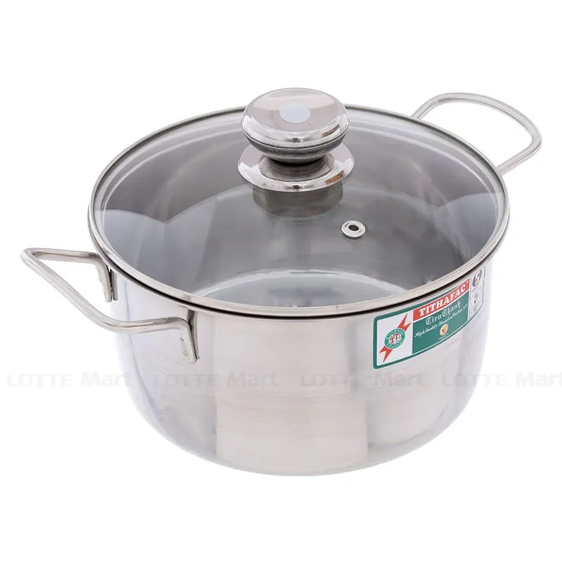 Tithafac 인덕션 430 스텐냄비 뚜껑 포함 20cm (EA) 2