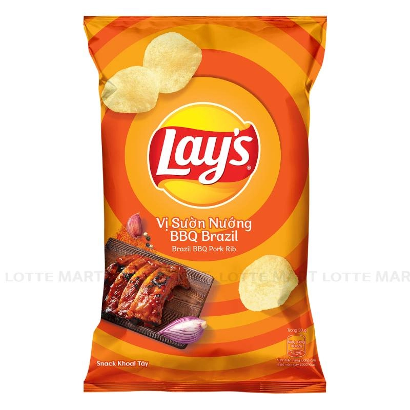 Lay's 바베큐맛 감자 칩 90G 2