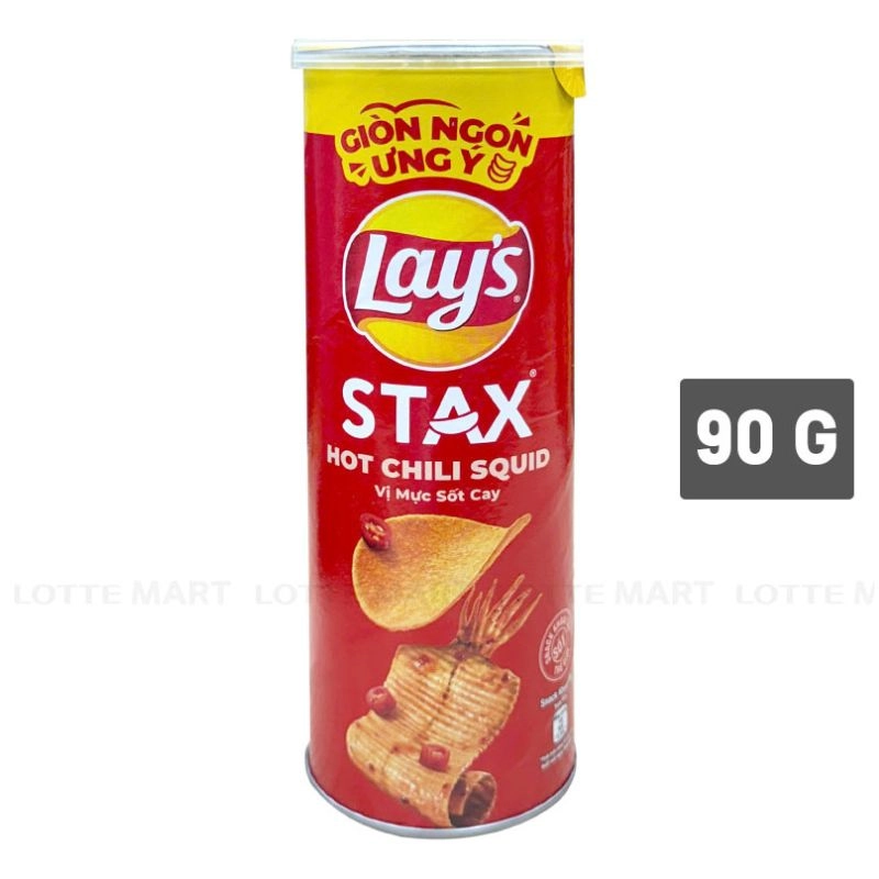 Lay's Stax 매운 오징어맛 감자칩 90G 2