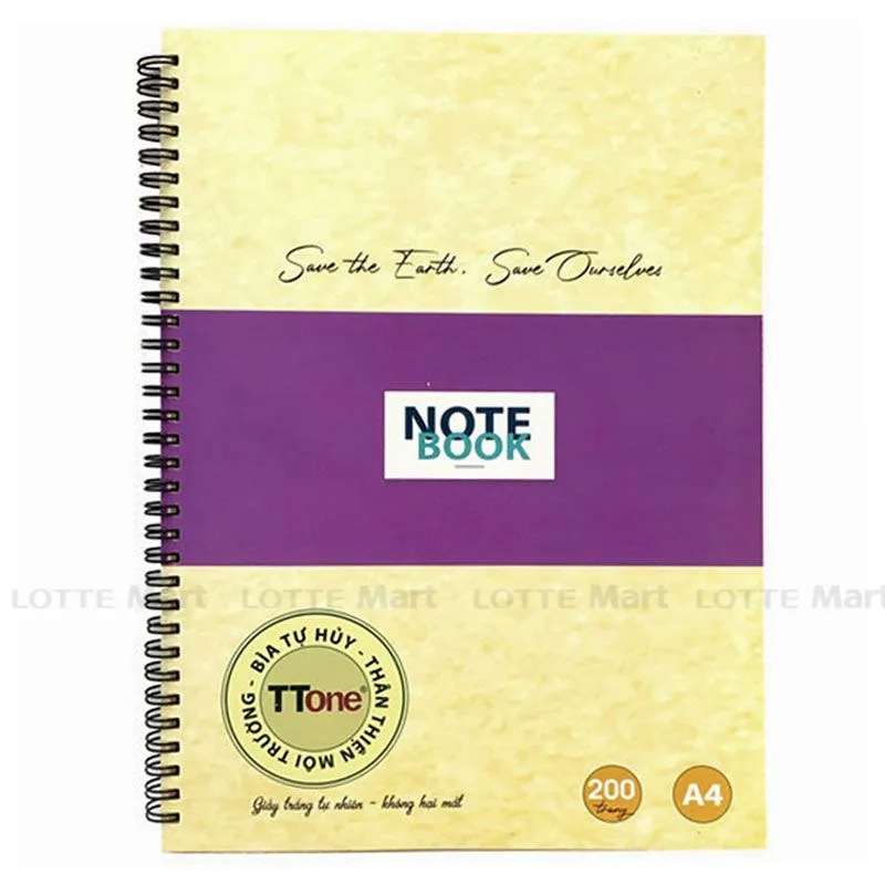 Sổ Lò Xo Notebook A4-200T (Giao Mẫu Ngẫu Nhiên)