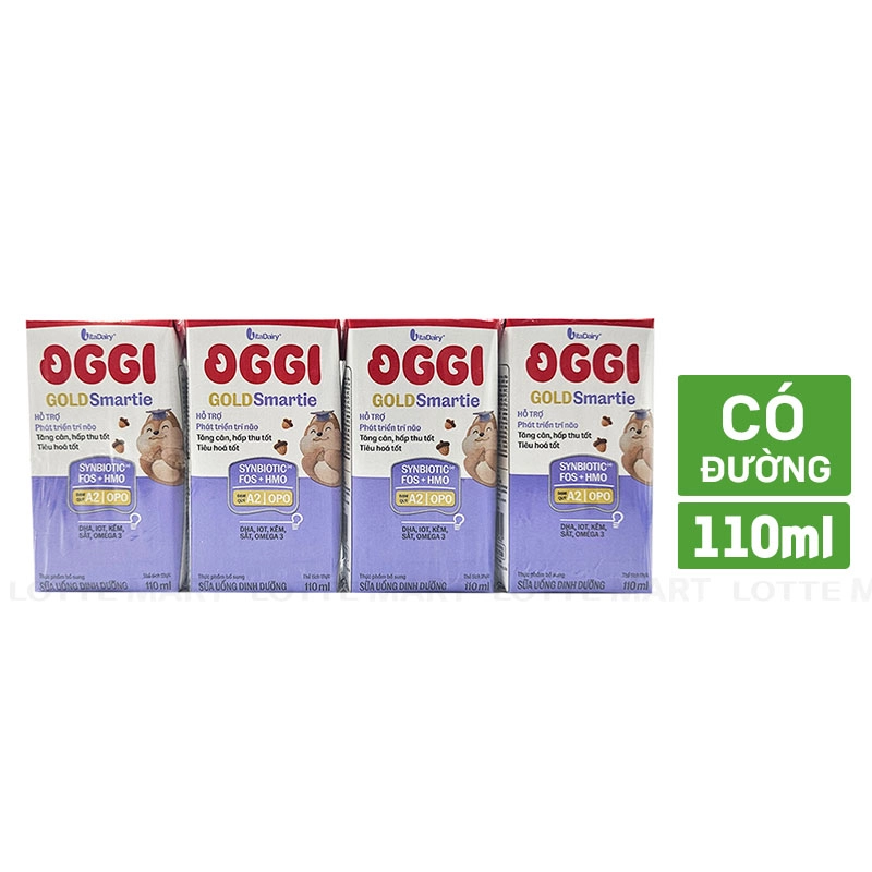 Oggi Gold Smartie 영양우유 110ml x 4개입 2