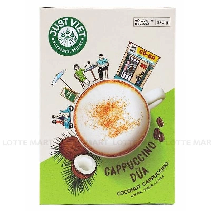CAFE JUST VIET CAPPIUCINO DUA 17G*10GOI 2