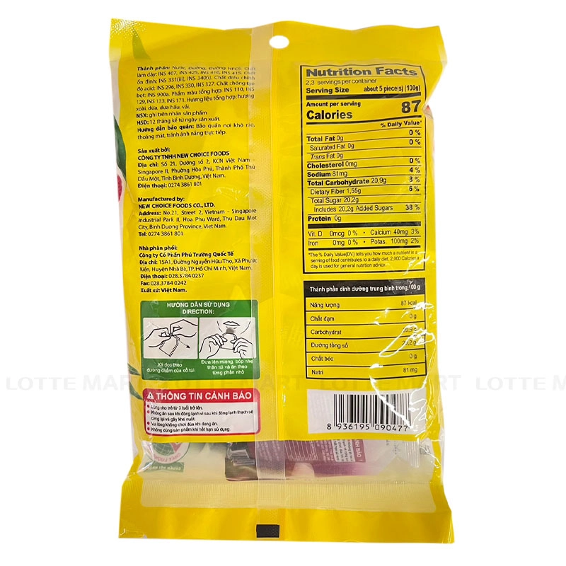 THACH DR.Q HUONG TRAI CAY GOI 228G 3