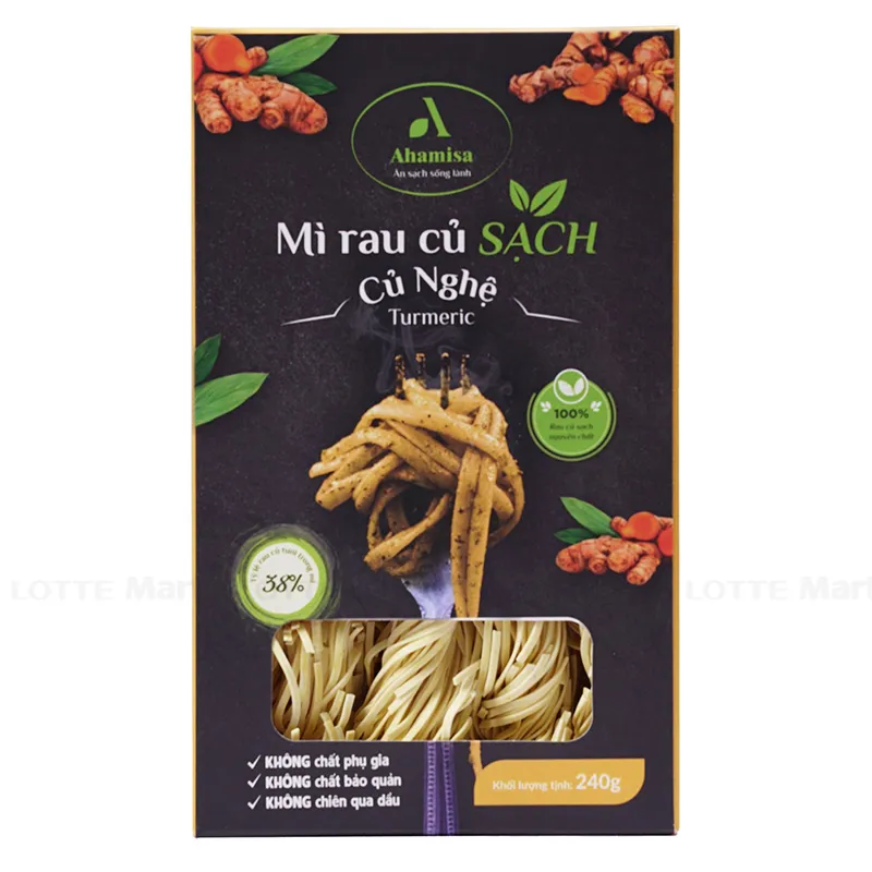 Mi I Rau Mì Rau Củ Sạch Củ Nghệ Ahamisa Gói 240G