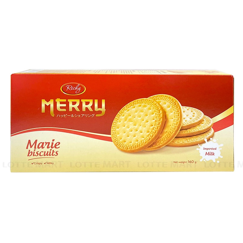 Richy Merry 밀크맛 비스킷 160G 3