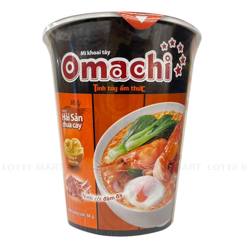 Mì Ly Omachi vị Hải sản chua cay 66gr