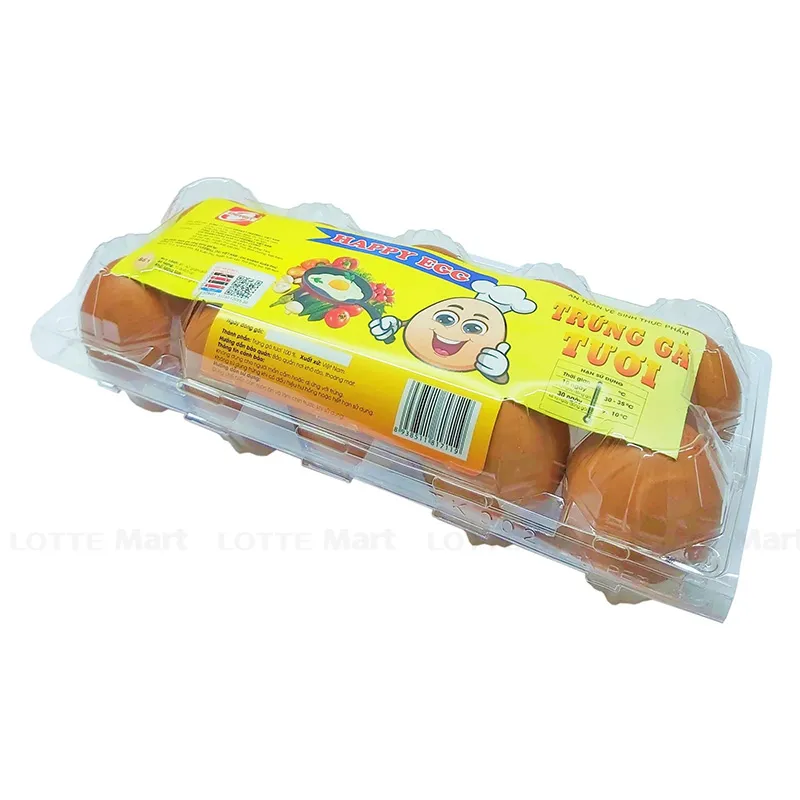 Trứng gà tươi Happy Egg hộp 10 quả (ea)