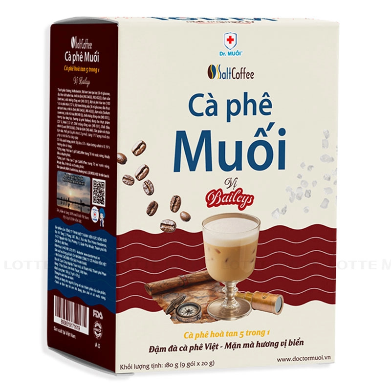 CAFE MUOI SALTCOFFEE VI BAILEYS 20G*9GOI 3