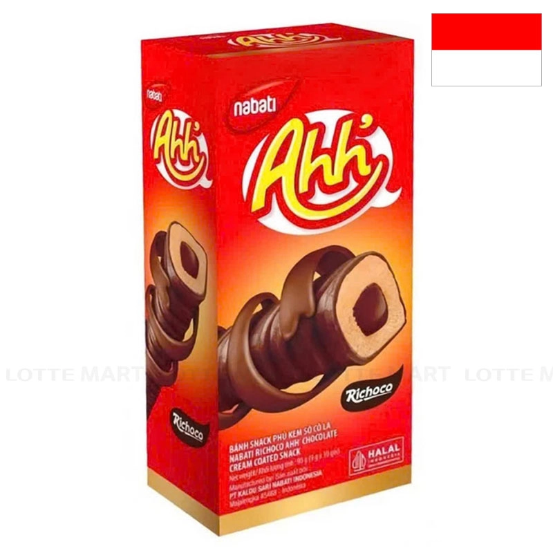 Nabati Ahh 초콜릿 크림 스낵 90G 2