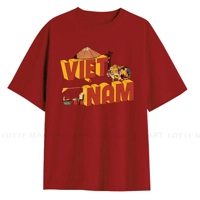 Áo Thun Nữ Cổ Tròn In Họa Tiết Việt Nam Size M-XL