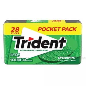 Trident 민트맛 무가당 껌 28개입 1