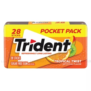 Trident 열대 과일맛 무가당 껌 28개입 1